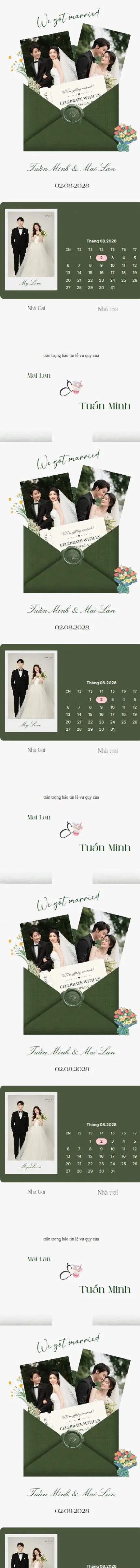 Thiệp cưới 13 · Vườn Xuân